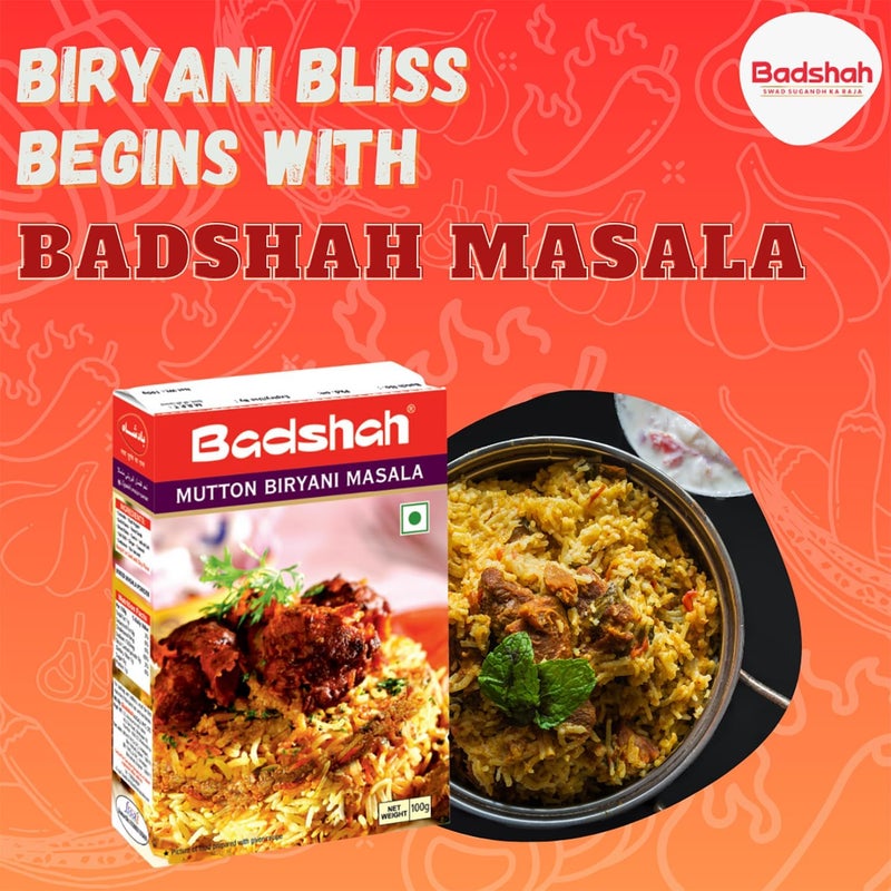 Badshah Mutton Biryani Masala Powder - Blended Spice Mix for Flavorful Cooking - 100g - Image 5